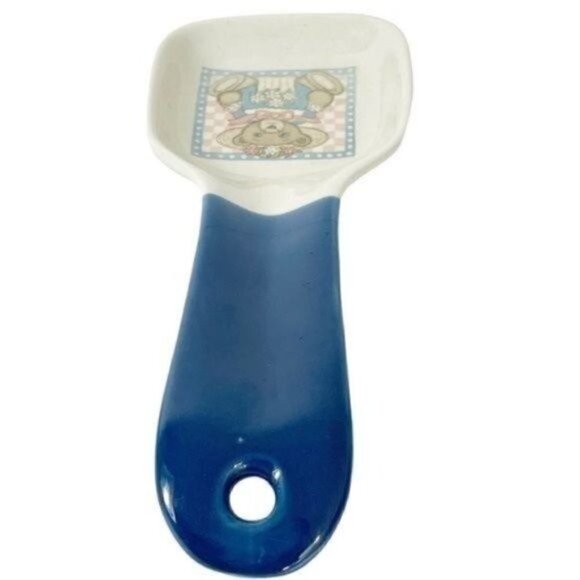 Otagiri Japan Teddy Bear Spoon Utensil Rest Ceramic Kitchen essential item - Picture 5 of 8
